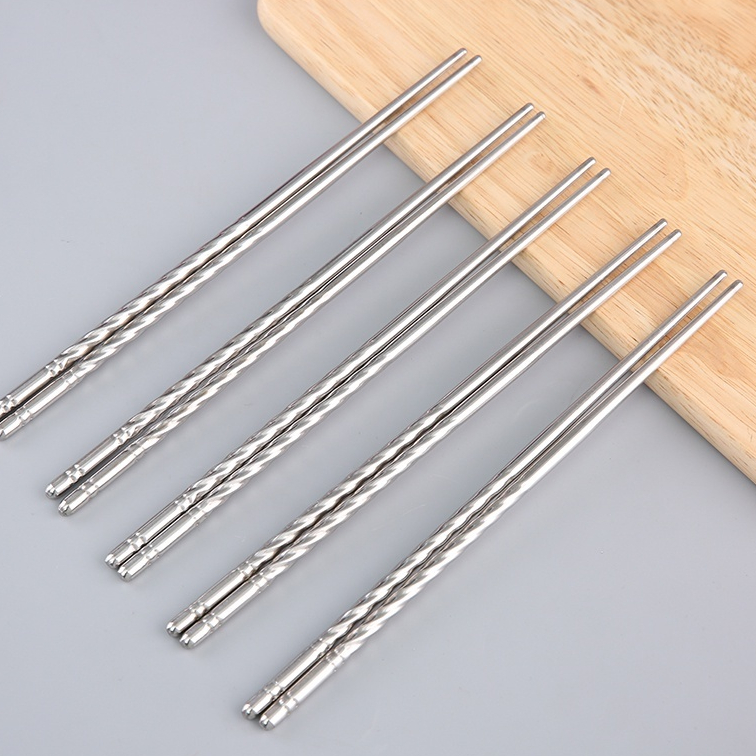 Nguồn sỉ vỉ 5 Đôi Đũa Inox Chất Lượng Cao 22cm Nguồn sỉ vỉ 5 Đôi Đũa Inox Chất Lượng Cao 22cm