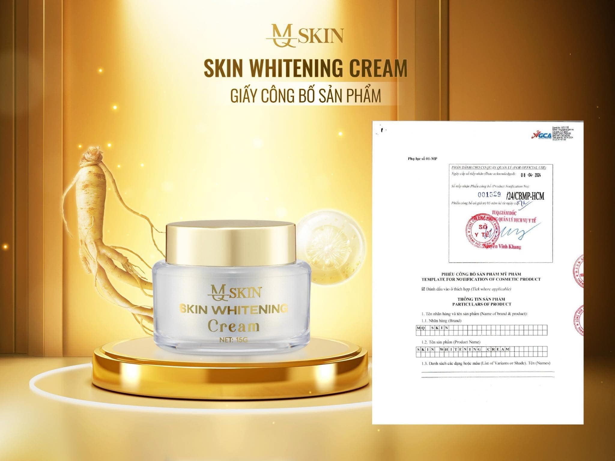 Chuyên sỉ combo Kem Face Nhân Sâm Ban Ngày MQ Skin Whitening Cream + Serum Hyalu Complex Chuyên sỉ combo Kem Face Nhân Sâm Ban Ngày MQ Skin Whitening Cream + Serum Hyalu Complex