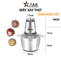 Máy Xay Thịt Inox 4 Lưỡi 25x30cm - MXTDN01