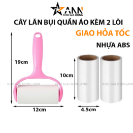 Cây Lăn Bụi Quần Áo Kèm 2 Lõi Lăn 9x12cm - CLB01