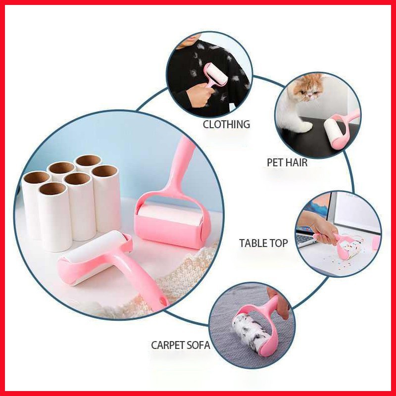 Bỏ sỉ cây Lăn Bụi Quần Áo Kèm 2 Lõi Lăn 9x12cm Bỏ sỉ cây Lăn Bụi Quần Áo Kèm 2 Lõi Lăn 9x12cm