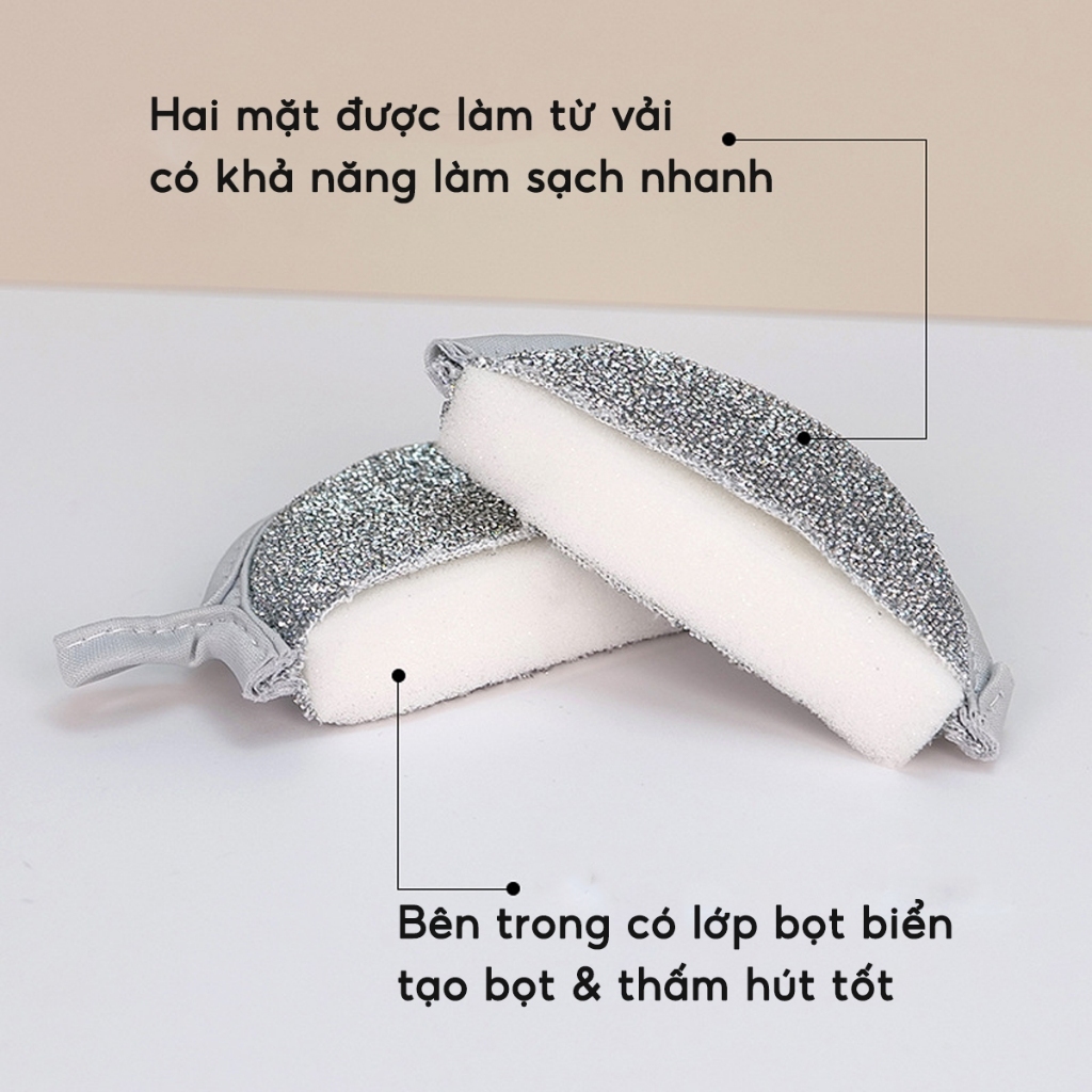 Bỏ sỉ set 3 Miếng Cọ Rửa Chén Bát Đĩa Đũa Cọ Xoong Nồi Tạo Bọt Đa Năng 12.5x2.5cm Bỏ sỉ set 3 Miếng Cọ Rửa Chén Bát Đĩa Đũa Cọ Xoong Nồi Tạo Bọt Đa Năng 12.5x2.5cm