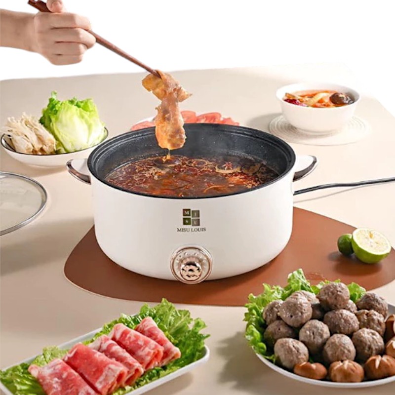 Bỏ sỉ nồi Lẩu Sumi Trắng 2 Tầng Bếp Điện 34x26cm Bỏ sỉ nồi Lẩu Sumi Trắng 2 Tầng Bếp Điện 34x26cm