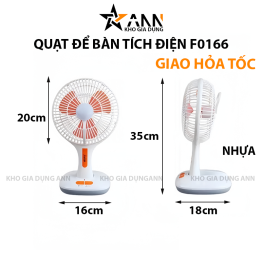 Quạt Tích Điện Để Bàn 35x18cm - QDNTD01