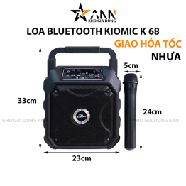 Loa Bluetooth Kiomic K 68 Kèm Mic Karaoke - LBLTKOMK6801