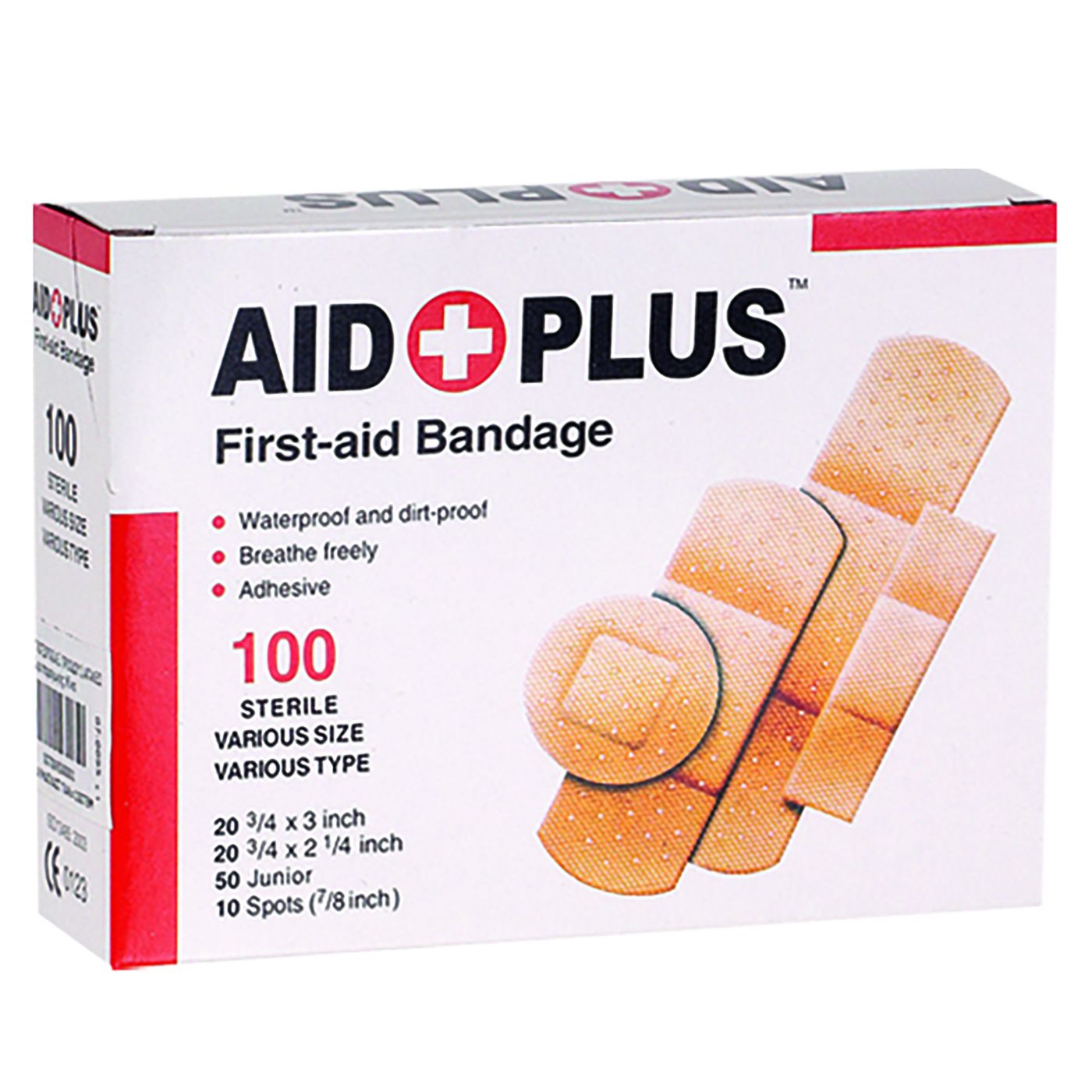 25081_7-95_20240917113817-3.jpg Hộp 100 Miếng Băng Cá Nhân Aid Plus 4 Size Băng Keo Cá Nhân Bảo Vệ Vết Thương - H100MBKCN01