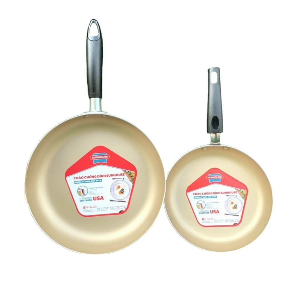 25108_ad440948879549cb1084-photoroom-2_20240919154034-4.jpg Set 2 Chảo Chống Dính Sunhouse Dùng Cho Bếp Ga - S2CH01