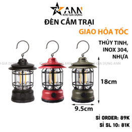 Đèn Pin Cắm Trại Dùng Pin 18x9.5cm - DCTCTD01