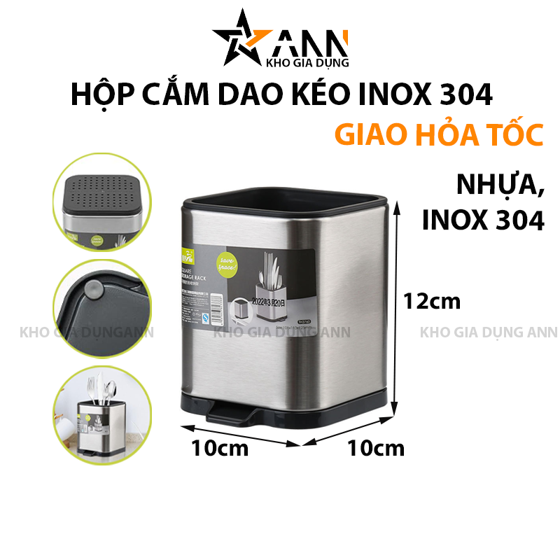 25135_163_20250320103736-1.png Hộp Cắm Dao Inox Có Đáy Thoát Nước Cao Cấp 12x10x10cm - HCDIN01