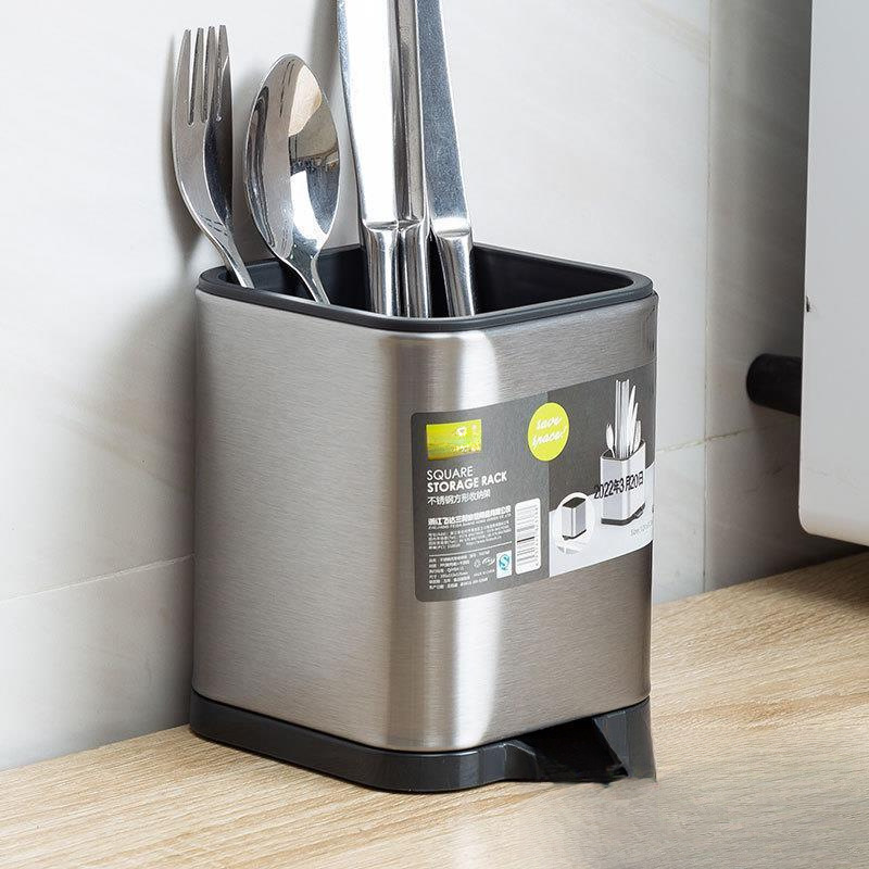 Giá sỉ hộp Cắm Dao Inox Có Đáy Thoát Nước Cao Cấp 12x10x10cm Giá sỉ hộp Cắm Dao Inox Có Đáy Thoát Nước Cao Cấp 12x10x10cm