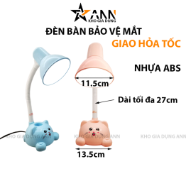 Đèn Học Để Bàn Đế Gấu 25.5x15x15cm - DBBVM01
