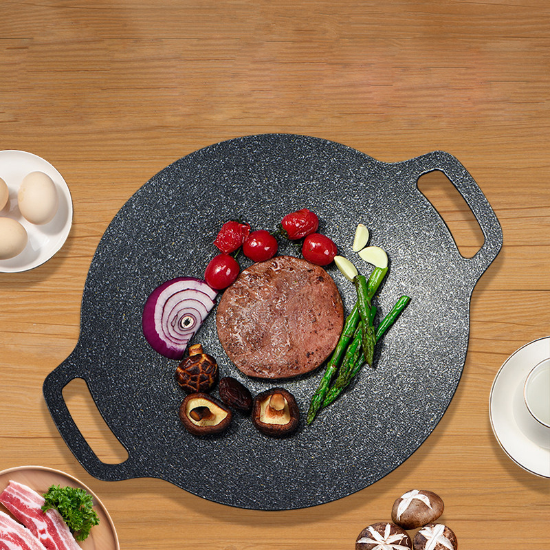Chảo Đá Nướng Thịt Chống Dính 41x34cm Chảo Đá Nướng Thịt Chống Dính 41x34cm