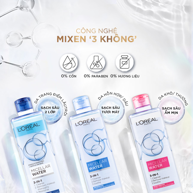 Giá sỉ nước Tẩy Trang Loreal Paris Màu Xanh Đậm Sạch Sâu Micellar Water Deep Cleansing 400ml Giá sỉ nước Tẩy Trang Loreal Paris Màu Xanh Đậm Sạch Sâu Micellar Water Deep Cleansing 400ml