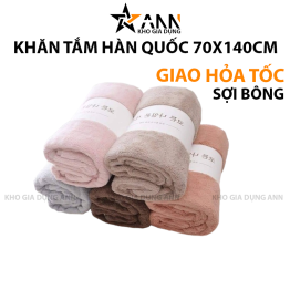 Khăn Tắm Xuất Hàn Quốc Nhiều Màu Size Lớn 70x140cm - KTHQ01