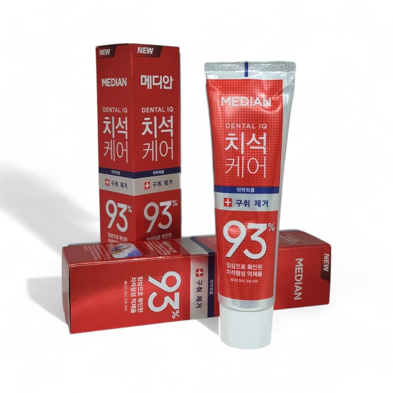 25244_do-phu-photoroom_20241213160301-1.jpg Kem Đánh Răng Median Màu Đỏ Dental IQ 93% Tartar Toothpaste Badbreath 120g - 8809585101421