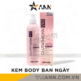 Kem Body Prettyskin Màu Hồng Ban Ngày Glutathione V10 Alpha Arbutin Body Lotion 250ml - 8809733216373