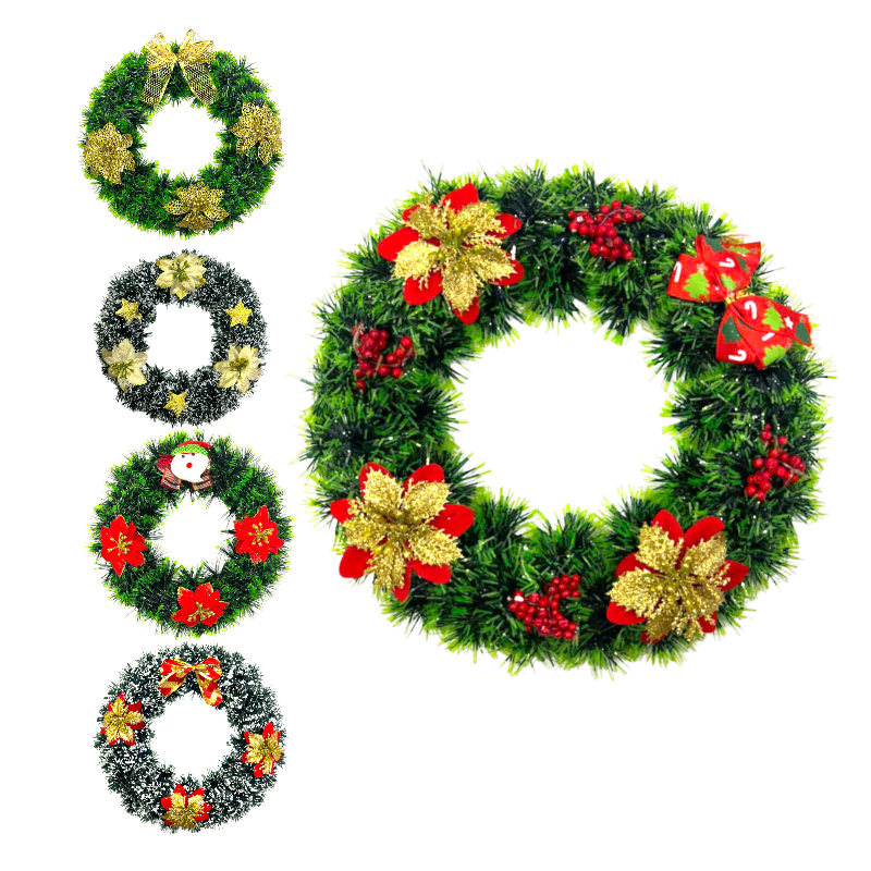 Chuyên sỉ vòng Hoa Nguyệt Quế Noel Trang Trí Tường Cửa Giáng Sinh 5 Mẫu Size 30cm Chuyên sỉ vòng Hoa Nguyệt Quế Noel Trang Trí Tường Cửa Giáng Sinh 5 Mẫu Size 30cm