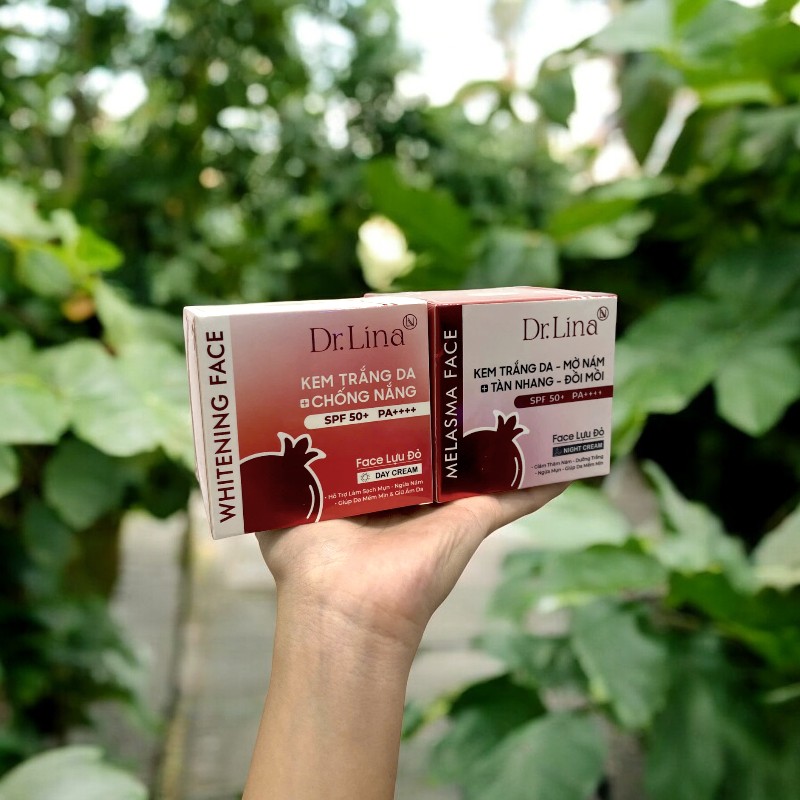25355_z5889526282657-2631cdf23bcee8704f4a50772d88f69e-photoroom_20241002171026-3.jpg Combo Kem Face Dưỡng Trắng Da Mặt Dr.Lina Lựu Đỏ Ngày Đêm 25g Hỗ Trợ Trắng Da Mờ Nám - CBKFLD