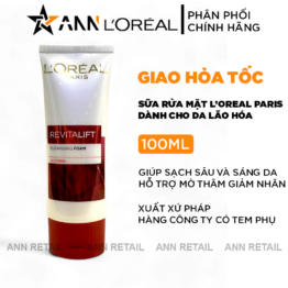 Sữa Rửa Mặt Loreal Paris Chống Lão Hoá Revitalift Cleansing Foam 100ml - 8991380232162