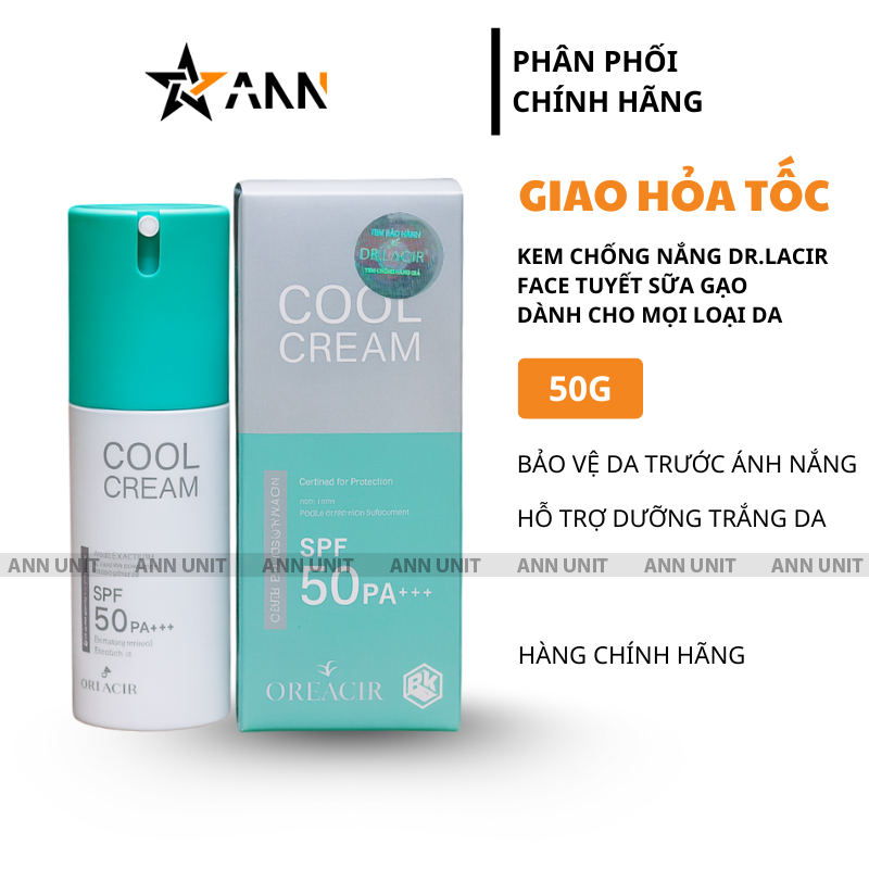 25470_kem-chong-nang-dr-lacir_20250916154921-1.png Kem Chống Nắng Dr Lacir Cool Cream Face Tuyết Sữa Gạo Dưỡng Trắng Da Ban Ngày 50g - 8938528007473