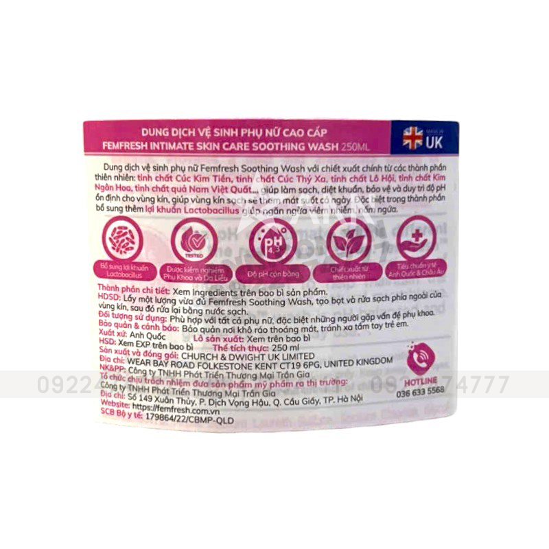 Nguồn sỉ dung Dịch Vệ Sinh Phụ Nữ Femfresh Soothing Wash Màu Hồng - Dành Cho Da Nhạy Cảm 250ml Nguồn sỉ dung Dịch Vệ Sinh Phụ Nữ Femfresh Soothing Wash Màu Hồng - Dành Cho Da Nhạy Cảm 250ml