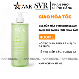 Gel Rửa Mặt SVR - Sữa Rửa Mặt SVR Dành Cho Da Dầu Mụn Nhạy Cảm 400ml - 3662361003402