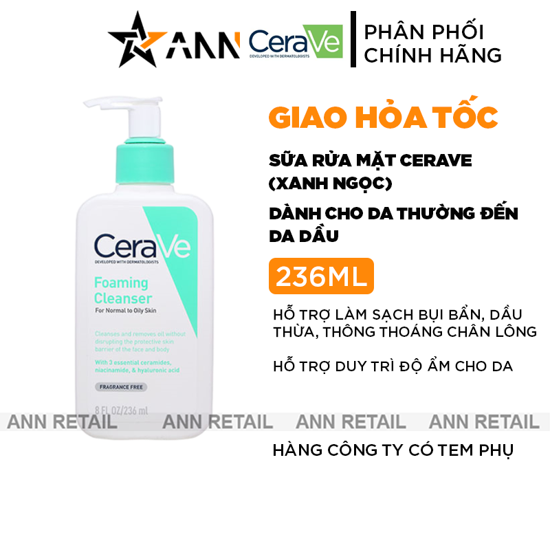 25554_khung-shopee-ann-retail-moi-0410_20241104103258-3.png Sữa Rửa Mặt Cerave Foaming Cleanser Xanh Ngọc Nhỏ 236ml - Dành Cho Da Thường Đến Da Dầu - 3337875597197