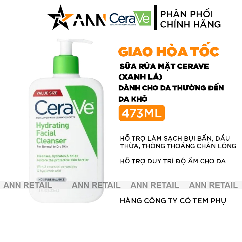 25556_khung-shopee-ann-retail-moi-0410_20241104101348-3.png Sữa Rửa Mặt Cerave Hydrating Cleanser Xanh Lá Lớn 473ml - Dành Cho Da Thường Đến Da Khô - 3337875597333