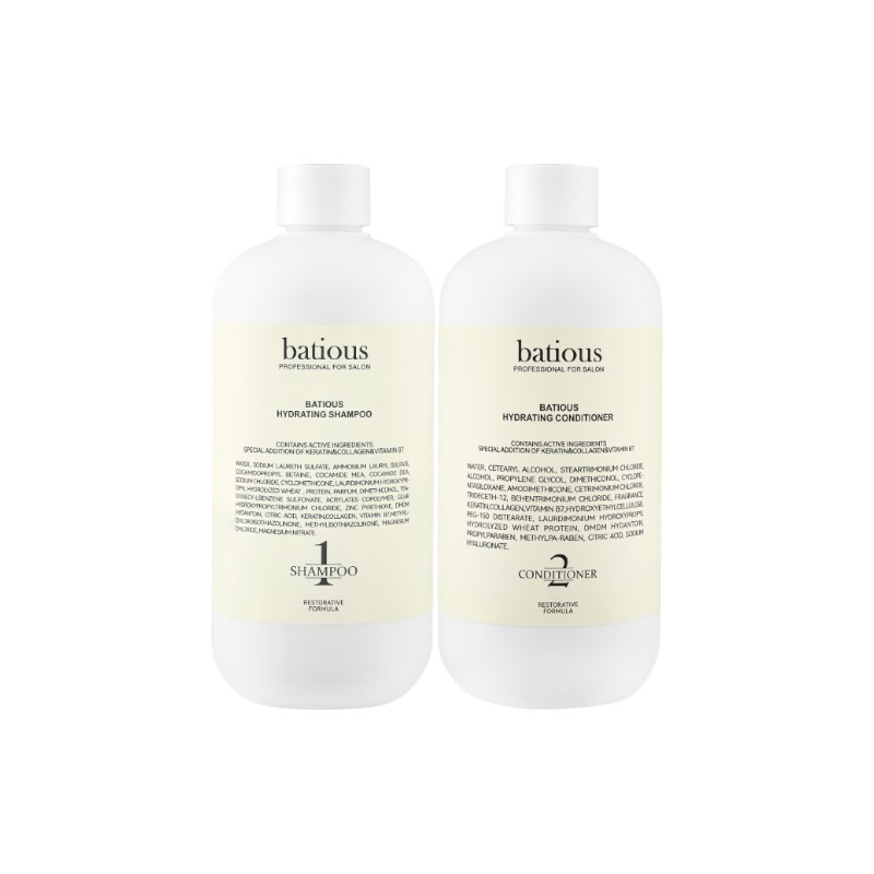 25575_vang-trang-photoroom_20241031151002-4.jpg Combo Dầu Gội Xả Batious Hydrating Shampoo Màu Trắng - Dành Cho Tóc Khô Xơ 500ml - 5061014610765