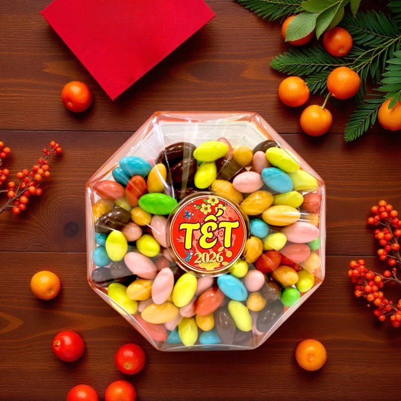 Giá sỉ hộp Kẹo Nhộng Socola Bát Giác 300G Hộp Quà Tết 2026 Giá sỉ hộp Kẹo Nhộng Socola Bát Giác 300G Hộp Quà Tết 2026
