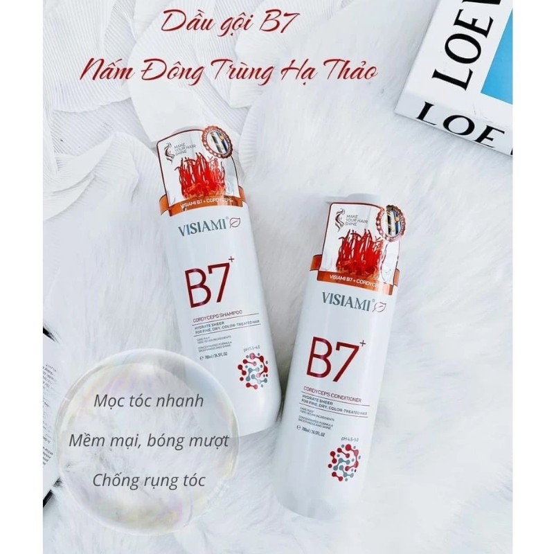 Combo Dầu Gội Xả Visiami Biotin B7+ Cordyceps Đông Trùng Hạ Thảo 780ml Combo Dầu Gội Xả Visiami Biotin B7+ Cordyceps Đông Trùng Hạ Thảo 780ml
