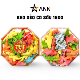 Hộp Kẹo Dẻo Cá Sấu Bát Giác 150G Hộp Quà Tết 2026 - KDCSHBG150