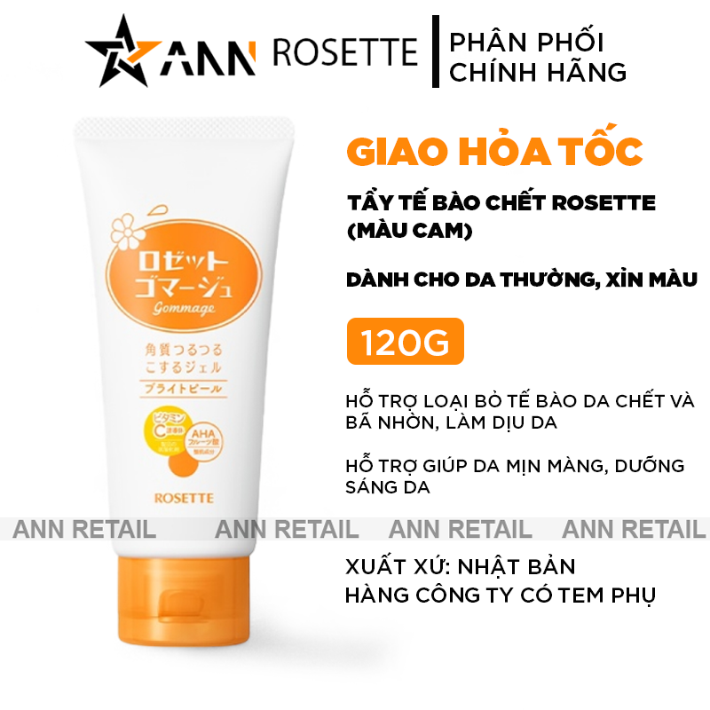 25636_khung-shopee-ann-retail-moi-0410_20241106160910-6.png Tẩy Tế Bào Chết Rosette Màu Cam Gommage Bright Peel Gel Cho Da Thường Xỉn Màu 120g - 4901696542354