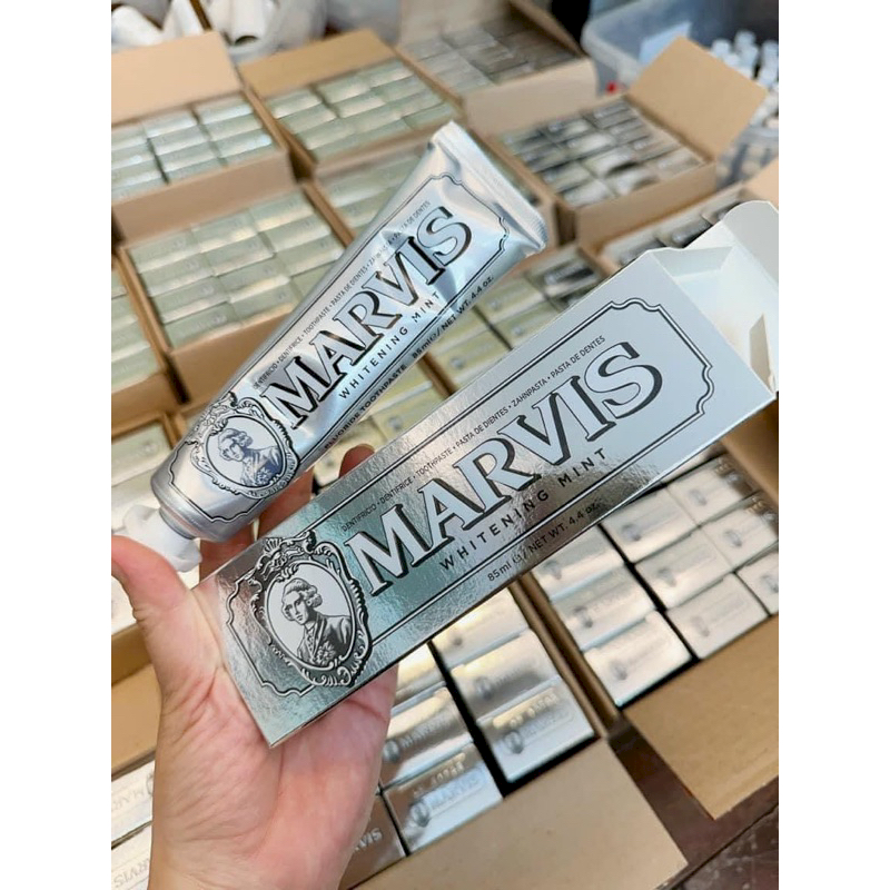 25638_vn-11134207-7r98o-lsus2wg4c9spd9_20241107112509-1.png Kem Đánh Răng Marvis Whitening Mint Màu Bạc 85ml - 8004395111718