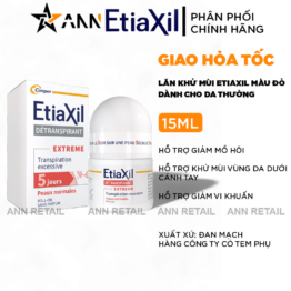 Lăn Khử Mùi EtiaXil Màu Đỏ 15ml - 3401362744835