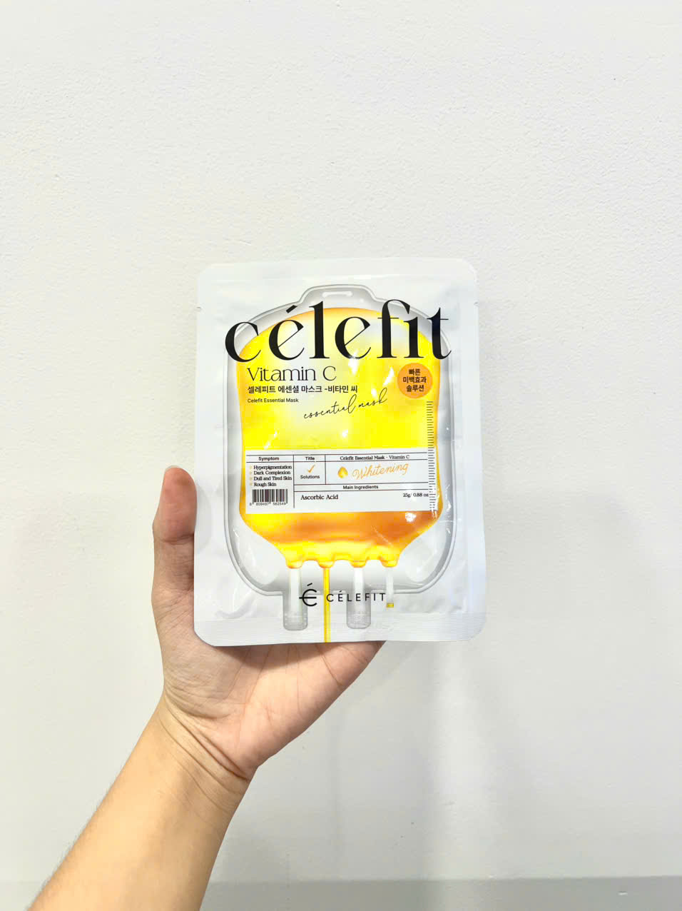 25684_z6012139761976-0a3e848733c624fe7895fb997de8143a_20241108151921-1.jpg Mặt Nạ Celefit Mask Vitamin C Màu Vàng Hỗ Trợ Dưỡng Sáng Da Hộp 10 Miếng - 8809497562549