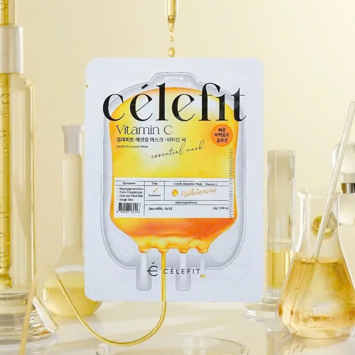 Mặt Nạ Celefit Mask Vitamin C Màu Vàng Hỗ Trợ Dưỡng Sáng Da Hộp 10 Miếng Mặt Nạ Celefit Mask Vitamin C Màu Vàng Hỗ Trợ Dưỡng Sáng Da Hộp 10 Miếng