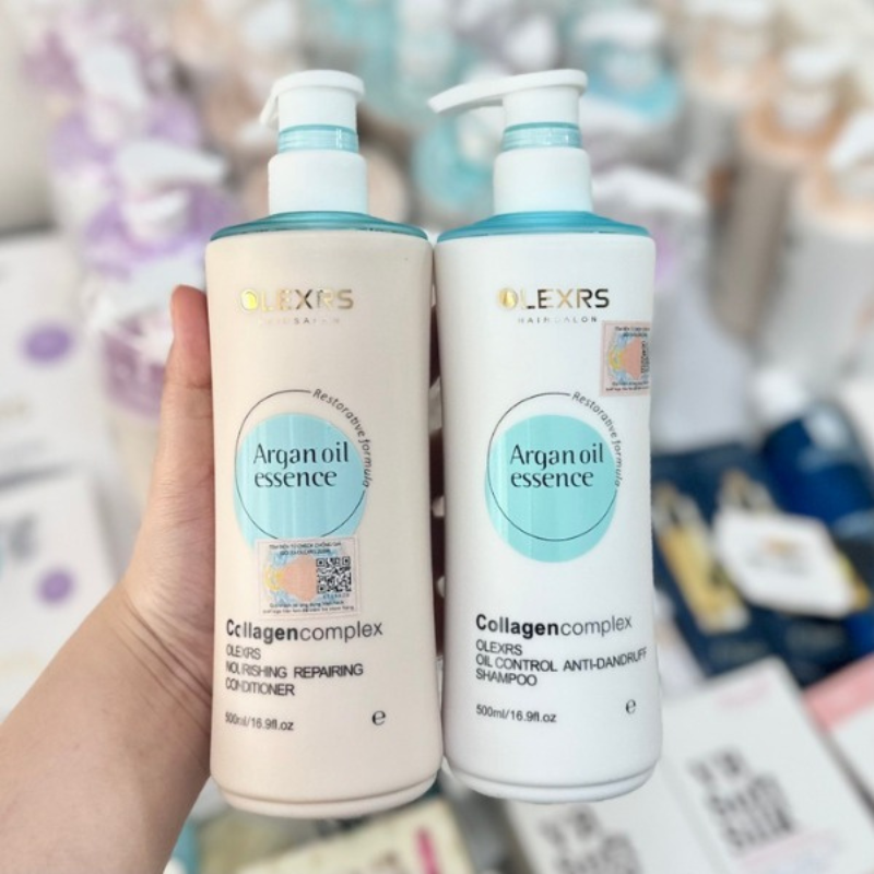 Bỏ sỉ combo Gội Xả Collagen Olexrs Argan Oil Essence Màu Xanh 500ml - Phiên Bản Mới 2024 Bỏ sỉ combo Gội Xả Collagen Olexrs Argan Oil Essence Màu Xanh 500ml - Phiên Bản Mới 2024