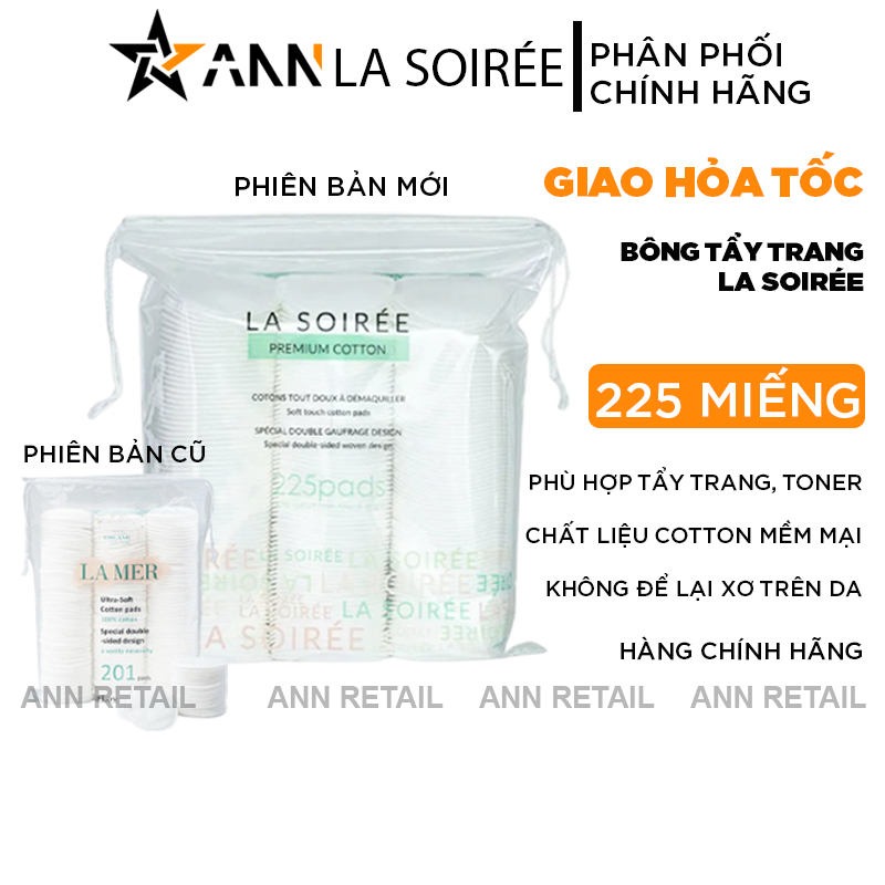 25726_1_20241112143549-1.png Bông Tẩy Trang La Soirée Mềm Mại 225 Miếng - 8938557020030