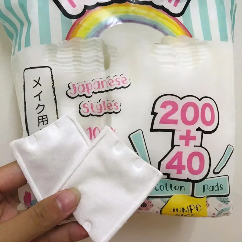 Bông Tẩy Trang Vuông Kokimi Màu Xanh Mềm Mại - 240 Miếng Bông Tẩy Trang Vuông Kokimi Màu Xanh Mềm Mại - 240 Miếng