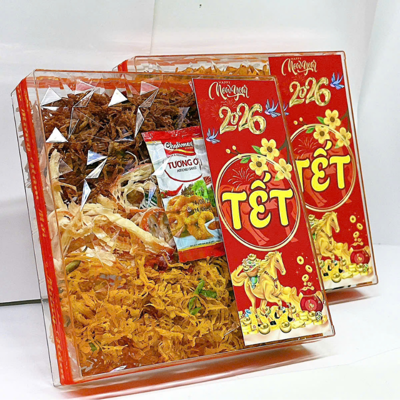 Hộp Quà Tết Khô Tam Vị Ngôi Sao 450g - Hộp Ngôi Sao Lớn Hộp Quà Tết Khô Tam Vị Ngôi Sao 450g - Hộp Ngôi Sao Lớn