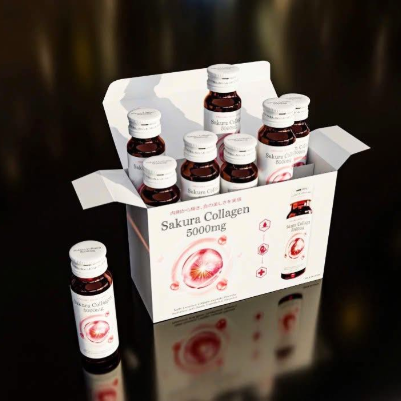 25776_5_20250923095132.png Nước Uống Sakura Bổ Sung Collagen 500ml Hỗ Trợ Làm Đẹp Làn Da - Hộp 10 Lọ - 4901872046959