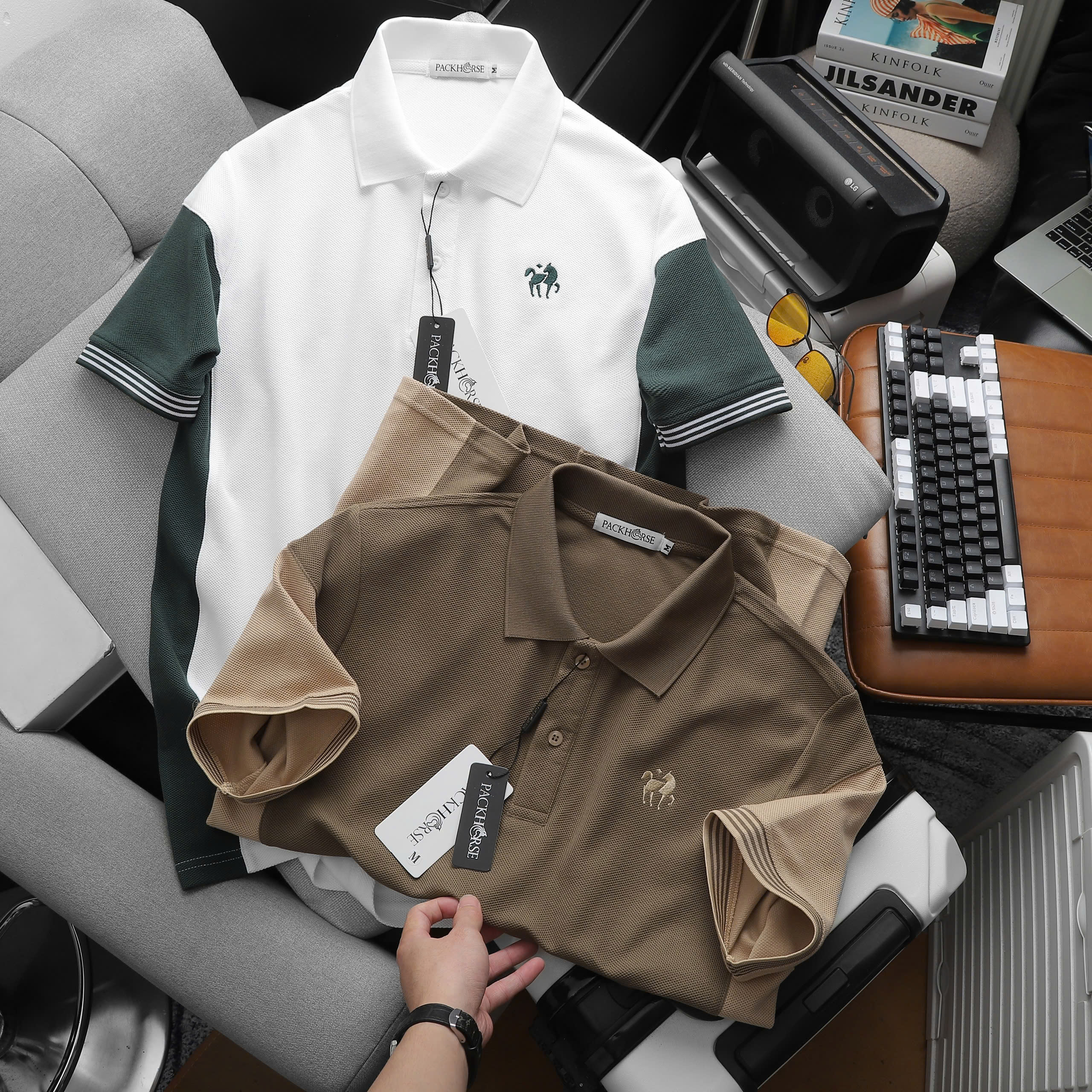 25802_z6058293168932-b1e061bff8d1304617b751e01821b2f5_20241122151608-2.jpg Áo Thun Nam Cổ Bẻ PackHorse Thêu Nổi Logo Con Ngựa (Có size 3x) - CS239