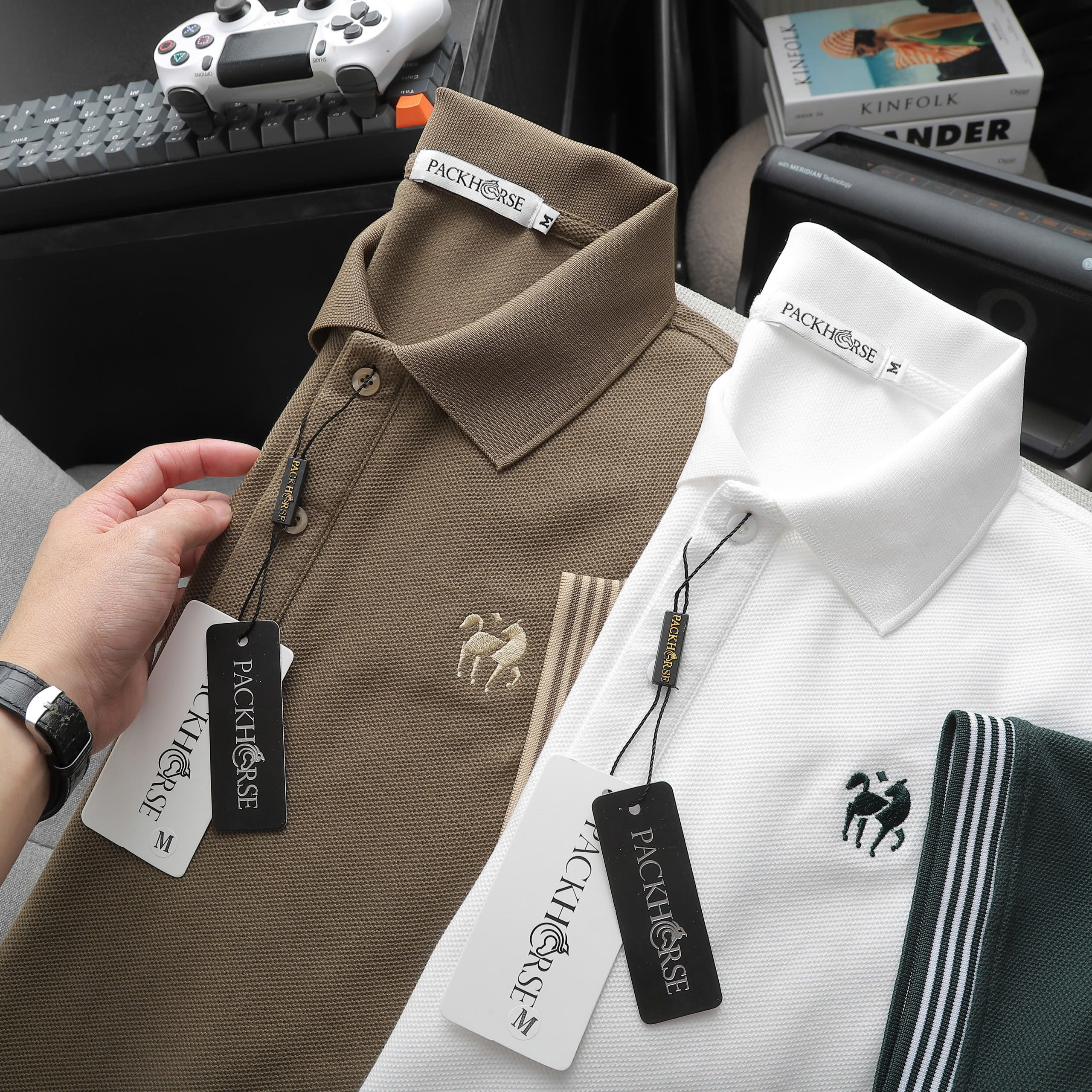 25802_z6058293224908-fa184e0f7317c5bfa40b6b8a9842fb91_20241122151613-2.jpg Áo Thun Nam Cổ Bẻ PackHorse Thêu Nổi Logo Con Ngựa (Có size 3x) - CS239