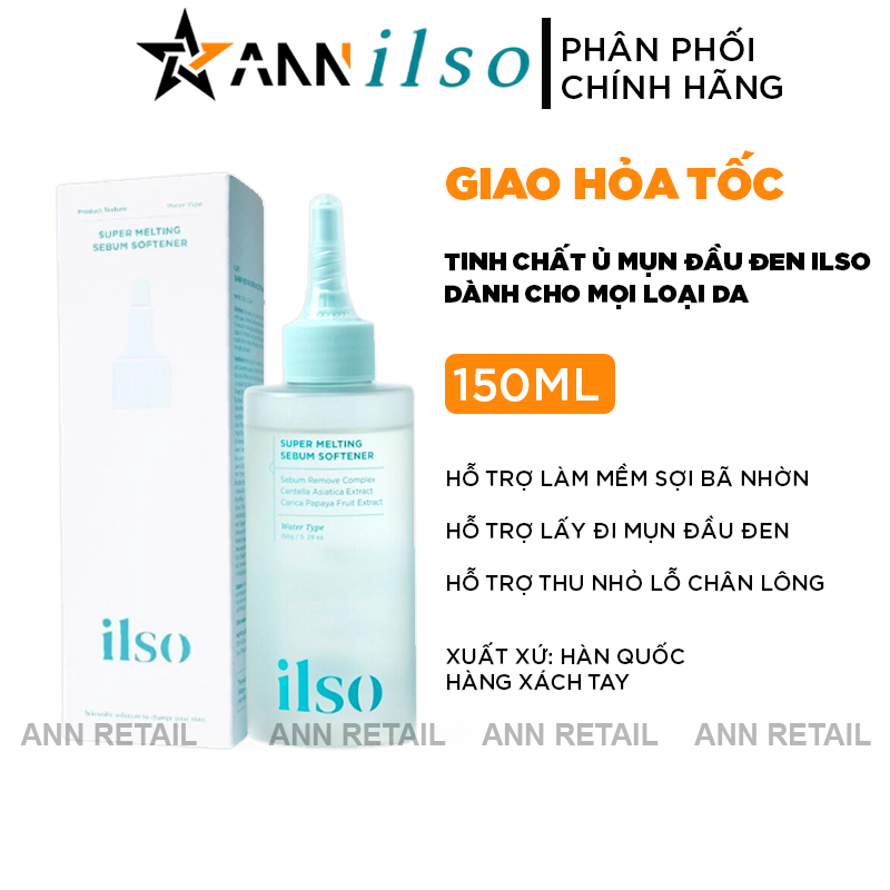 25805_1_20241122165226-1.png Tinh Chất Ủ Mụn Đầu Đen ILSO Super Melting Sebum Softener 150g Giúp Sạch Bã Nhờn Sáng Da - 8809635332010