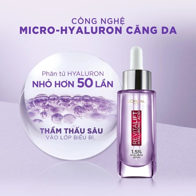 25811_serum-loreal-tim-phu-photoroom-2_20241123114514-3.jpg Serum Loreal Paris Revitalift Hyaluronic Acid 1.5% Hyaluron Cấp Ẩm Sáng Da 30ml - 6923700966701