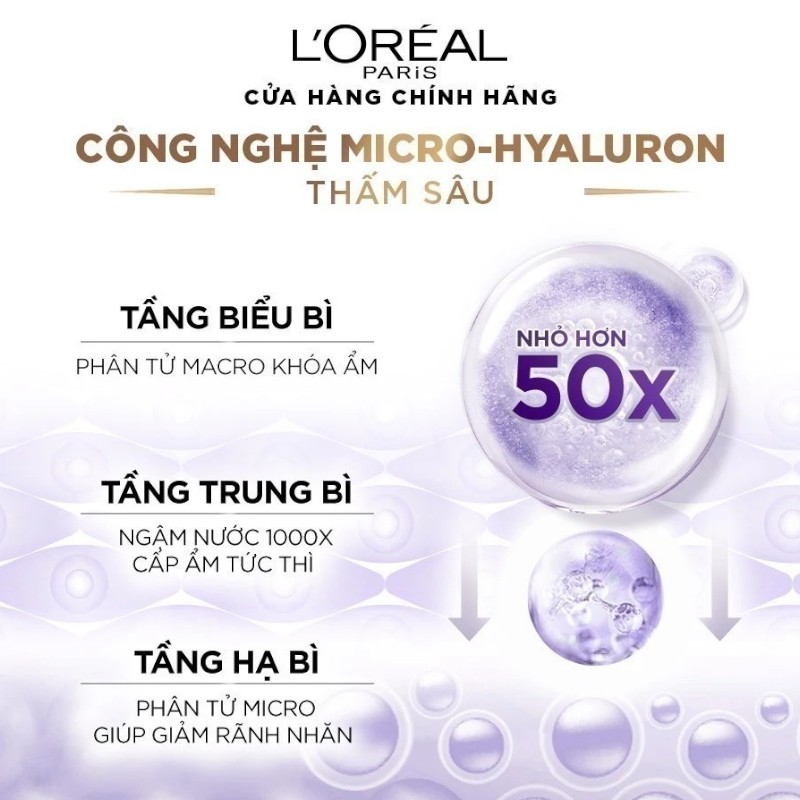 25811_serum-loreal-tim-phu-photoroom-5_20241123114515-3.jpg Serum Loreal Paris Revitalift Hyaluronic Acid 1.5% Hyaluron Cấp Ẩm Sáng Da 30ml - 6923700966701