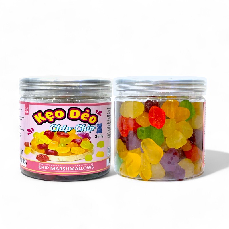 25845_z6084218817308-dcc4e5207abe1f63eeff7c333cb88b50-photoroom_20241130164726-1.jpg Kẹo Dẻo Chip Chip Thơm Ngon 250g - 8936208930400