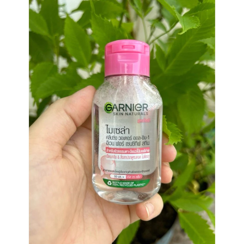 Nguồn sỉ nước Tẩy Trang Garnier Nắp Hồng Micellar Cleansing Water Cho Da Nhạy Cảm 50ml Nguồn sỉ nước Tẩy Trang Garnier Nắp Hồng Micellar Cleansing Water Cho Da Nhạy Cảm 50ml