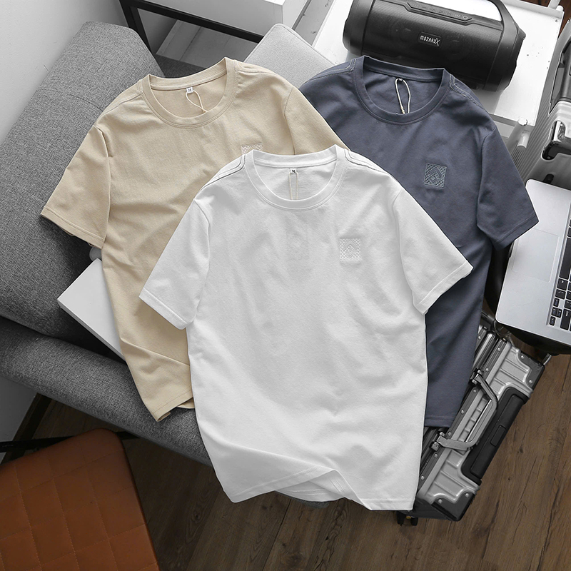 25857_z6115701789509-ed420f96ceaf5430dc5a1303680aacc3_20241210170706-1.jpg Áo Thun Cổ Tròn Nam Thêu Logo Trước Ngực (Có Size 3x) - AB527